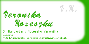 veronika moseszku business card